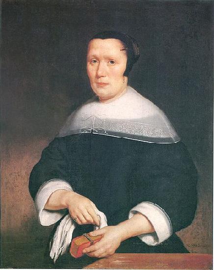 Nicolas Maes Portrait of a woman oil painting image
